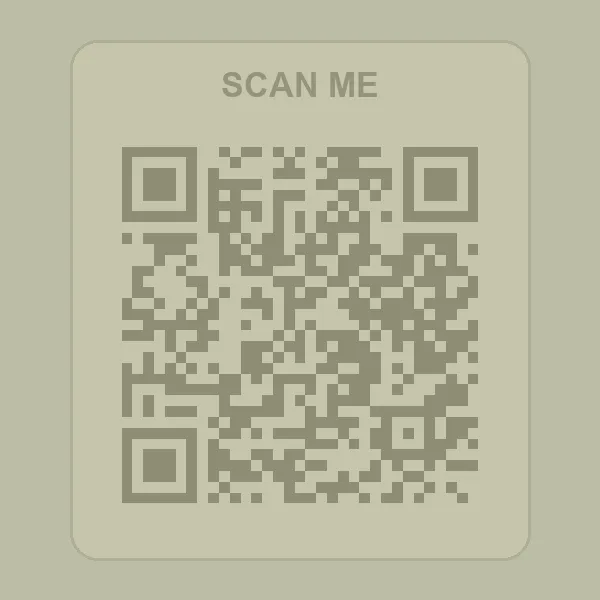 Sun faded low contrast QR code sticker