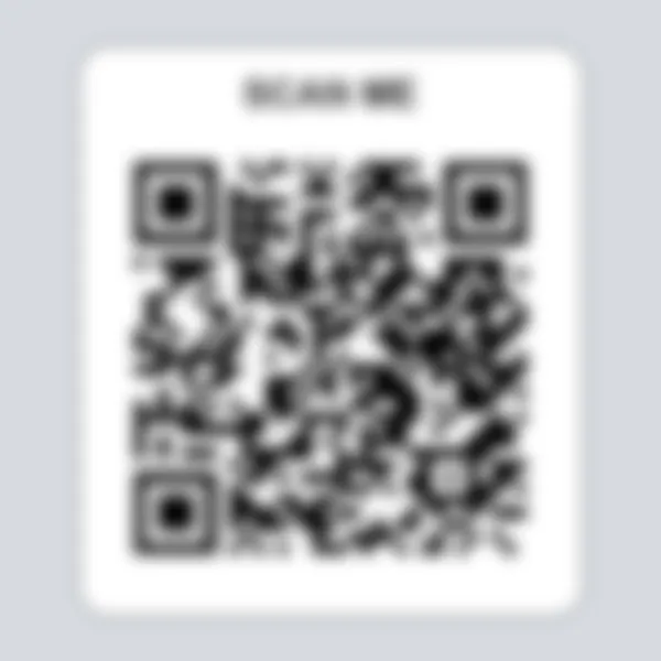 Heavily blurred QR code that cannot be read