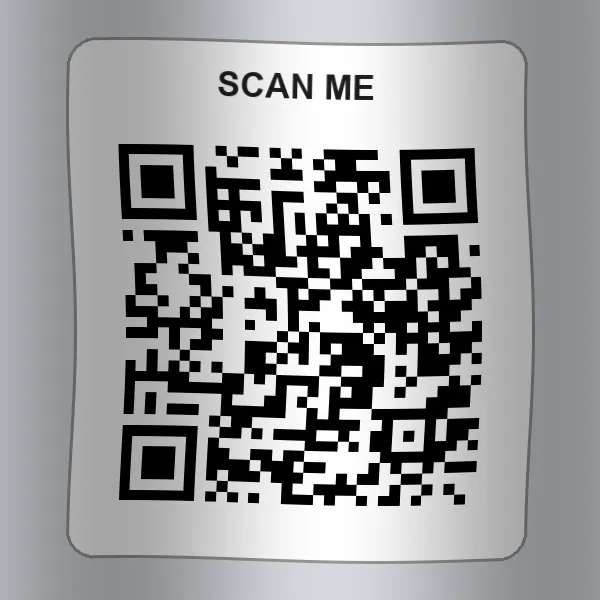 Wrinkled and shadowed QR code label